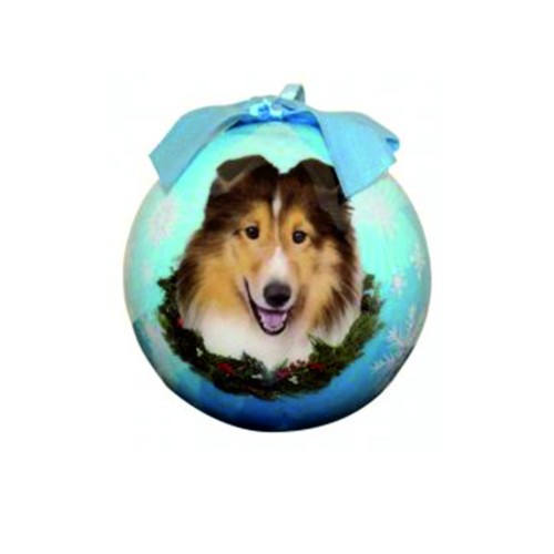 Palla albero di natale sheltie