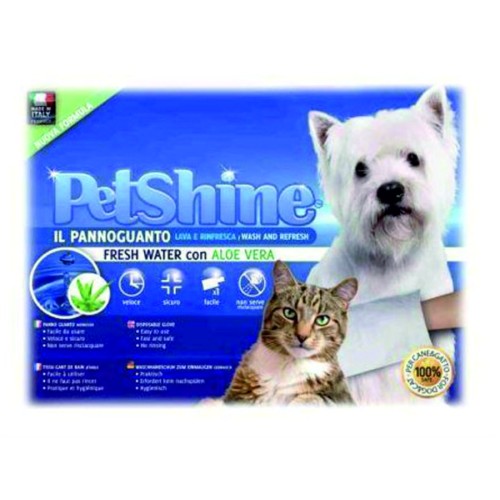 Petshine Pannoguanto Fresh Water per cani gatti con Aloe Vera