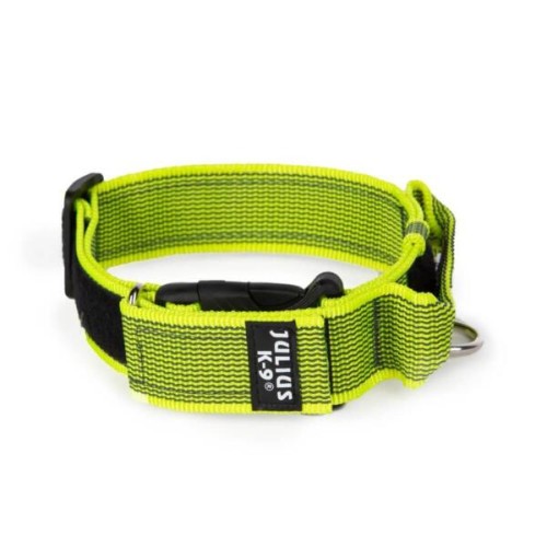 Julius K9 Collare nylon Giallo Neon con maniglia