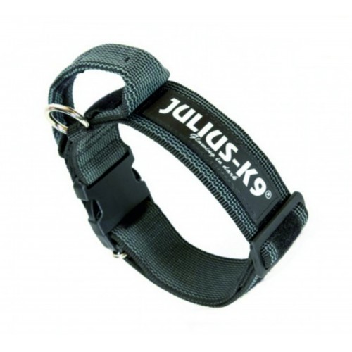 Julius K9 Collare nylon nero con maniglia